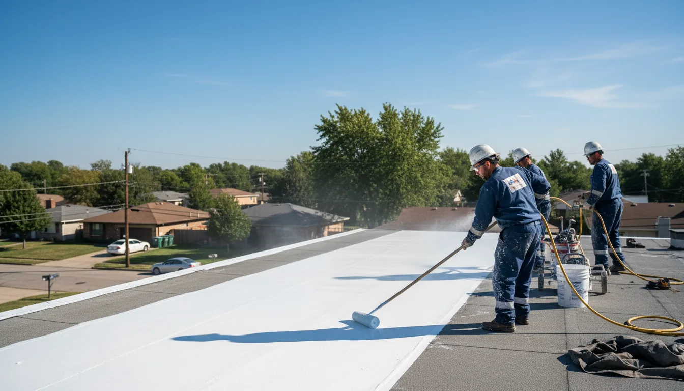 Commercial roof coating in Pontiac, MI near me